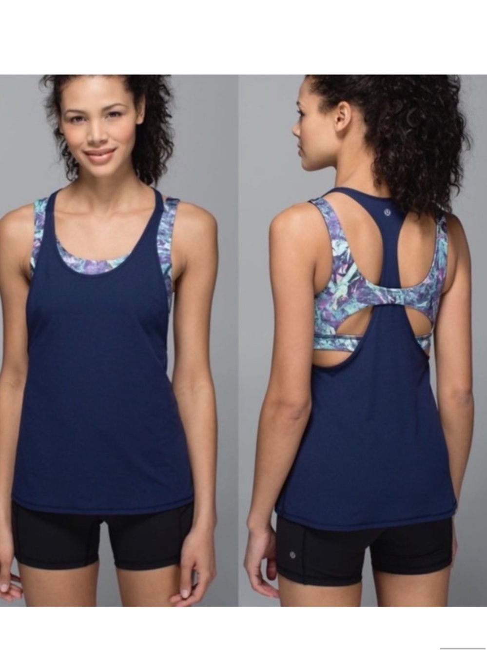 lululemon athletica All Sport Navy Tank
